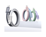 USAMS Kabel 30W USB-C/Lightning 1,2m czarno biały - 1569100 - zdjęcie 5